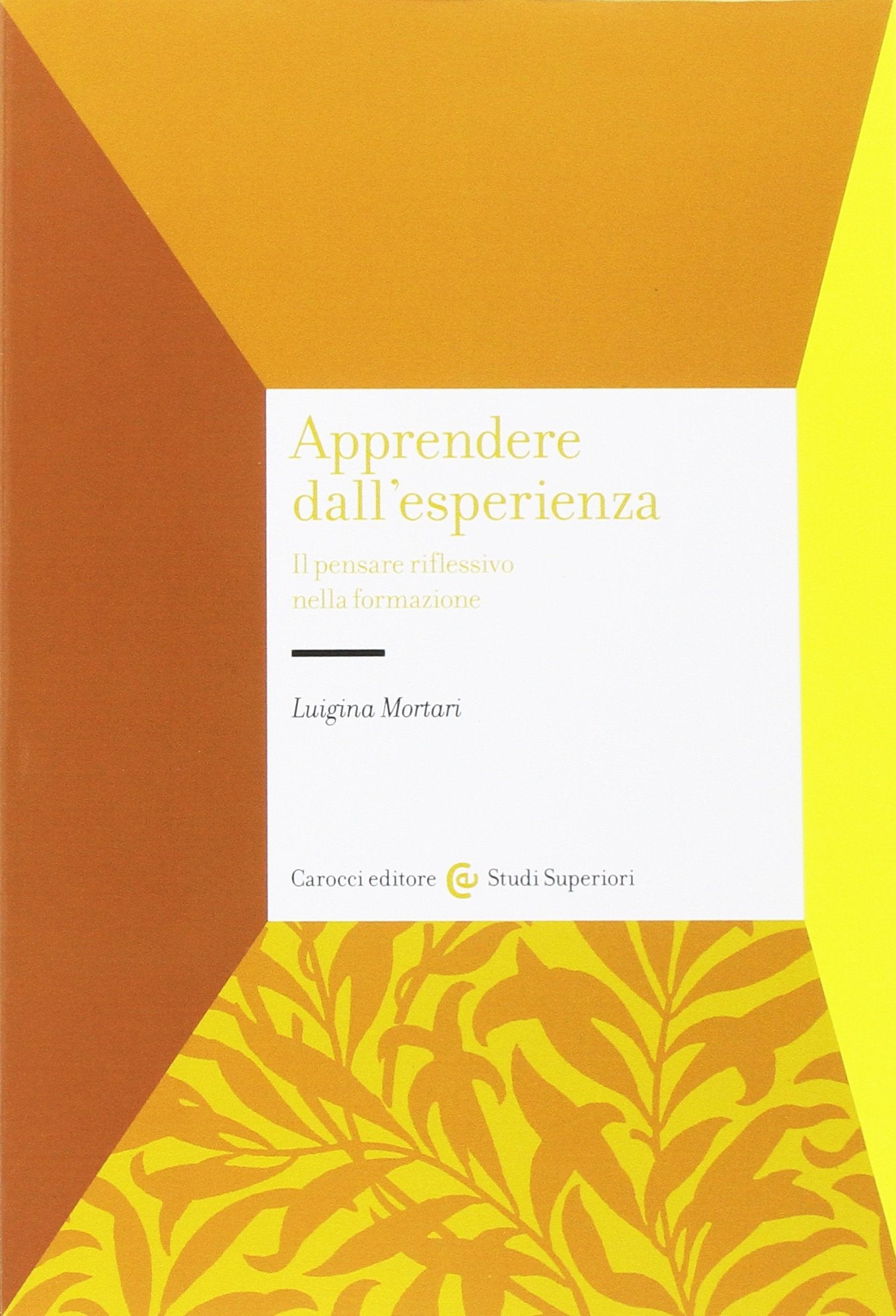 Apprendere dall'esperienza. Il pensare riflessivo nella formazione Education & Training