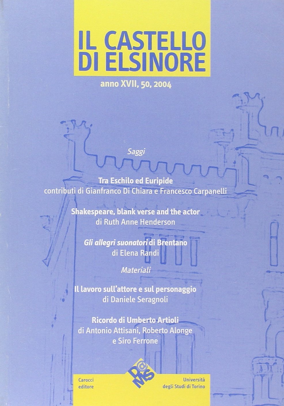 Product Image: Il castello di Elsinore (2004) (Vol. 50)