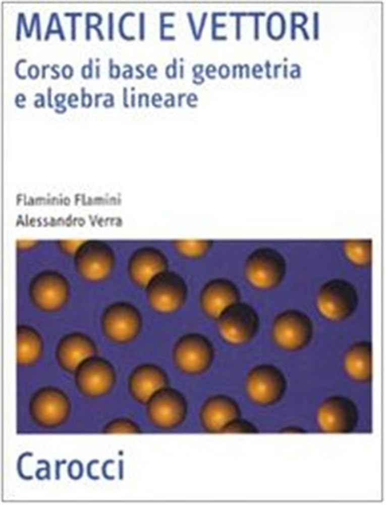Matrici e vettori. Corso di base di geometria e algebra lineare book