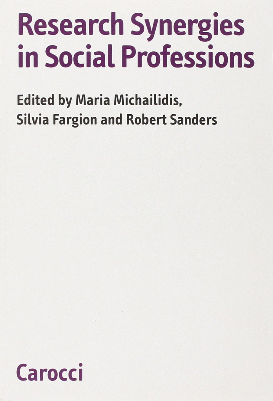 Research synergies in social professions book