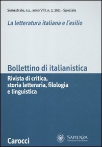 Bollettino di italianistica. Rivista di critica, storia letteraria, filologia e linguistica (2011) (Vol. 2) Contemporary literature