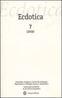 Ecdotica (2010) (Vol. 7) Social Sciences