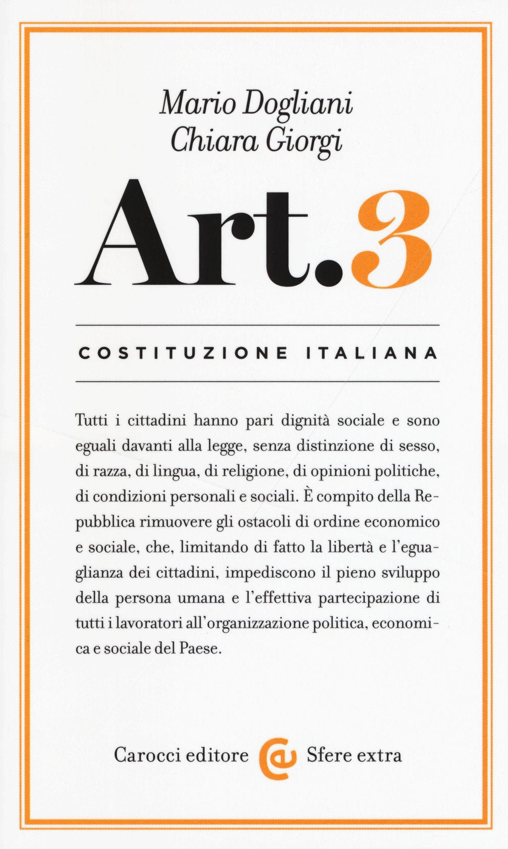 Costituzione italiana: articolo 3 book