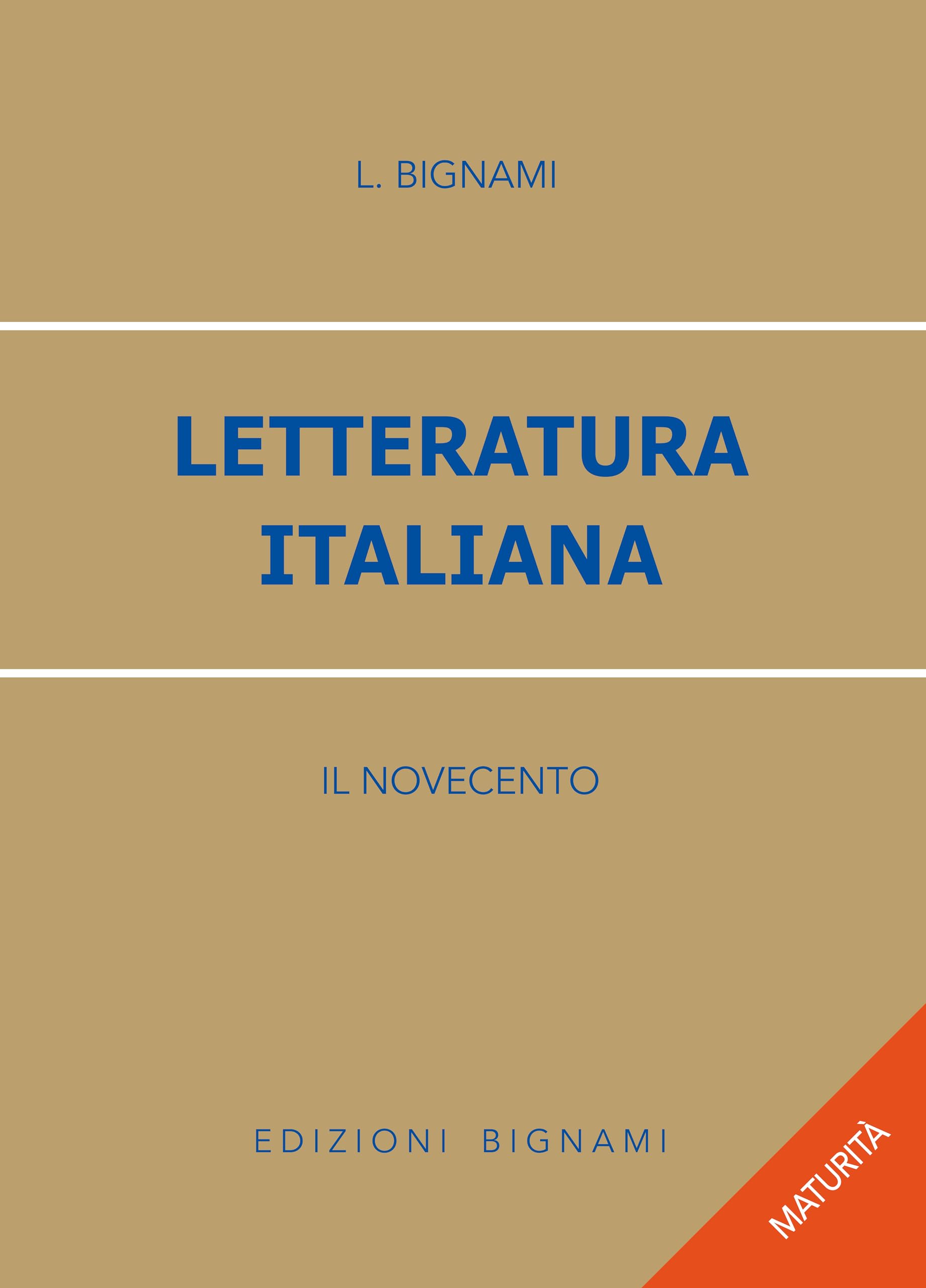 Letteratura italiana. Il Novecento Contemporary literature