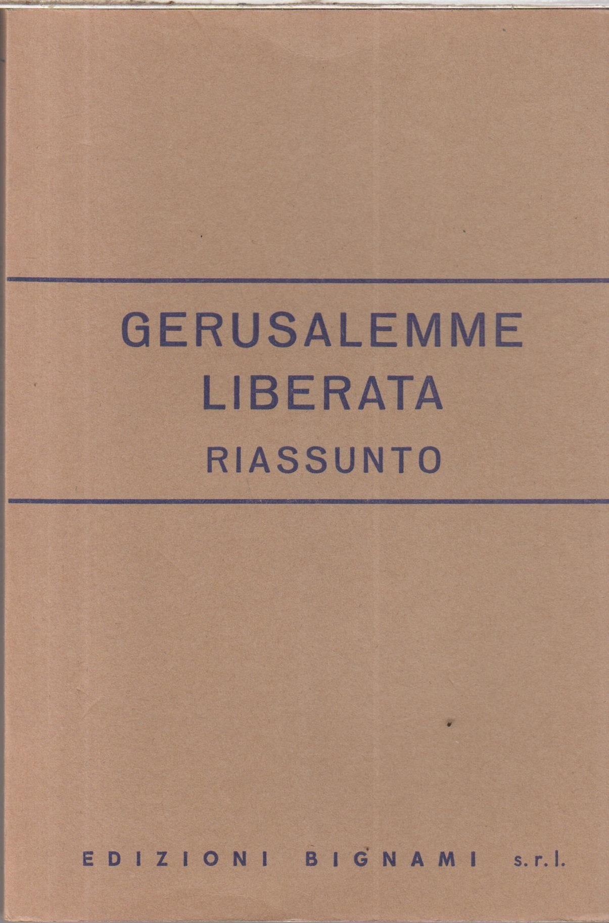 Gerusalemme liberata. Riassunto book