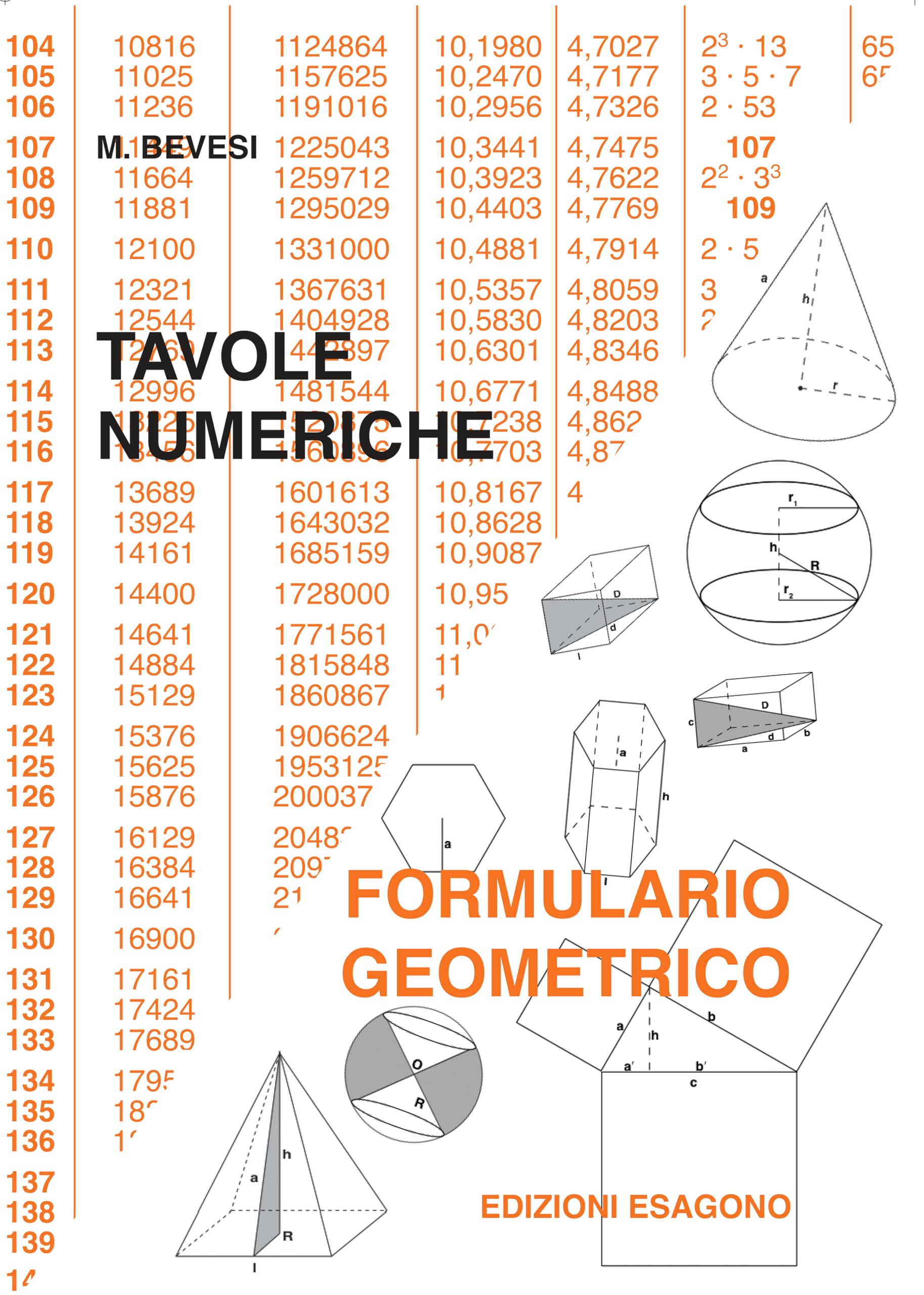 Tavole numeriche. Formulario geometrico. Per le Scuole superiori Professional & Reference Books