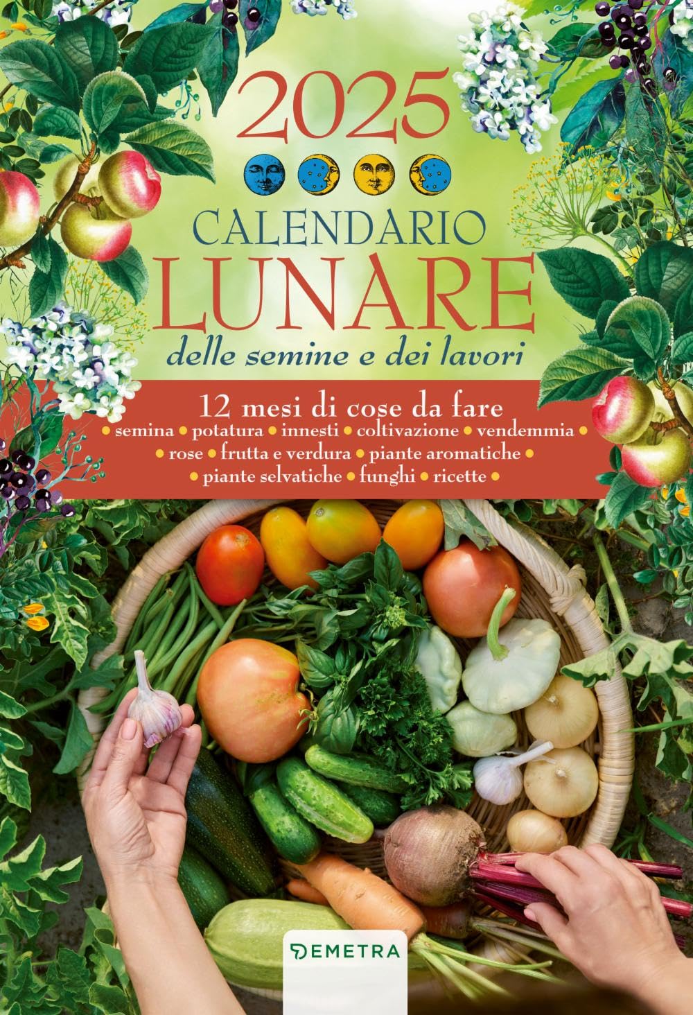 Calendario lunare 2025 da parete (26,5 x 38,5 cm) book