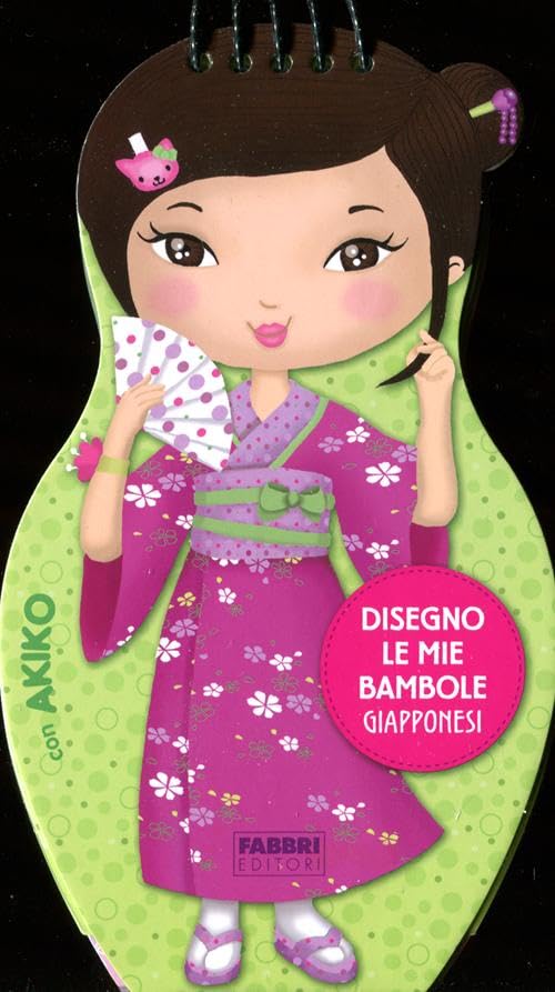 Disegno le mie bambole giapponesi con Akiko. Con adesivi. Ediz. illustrata book