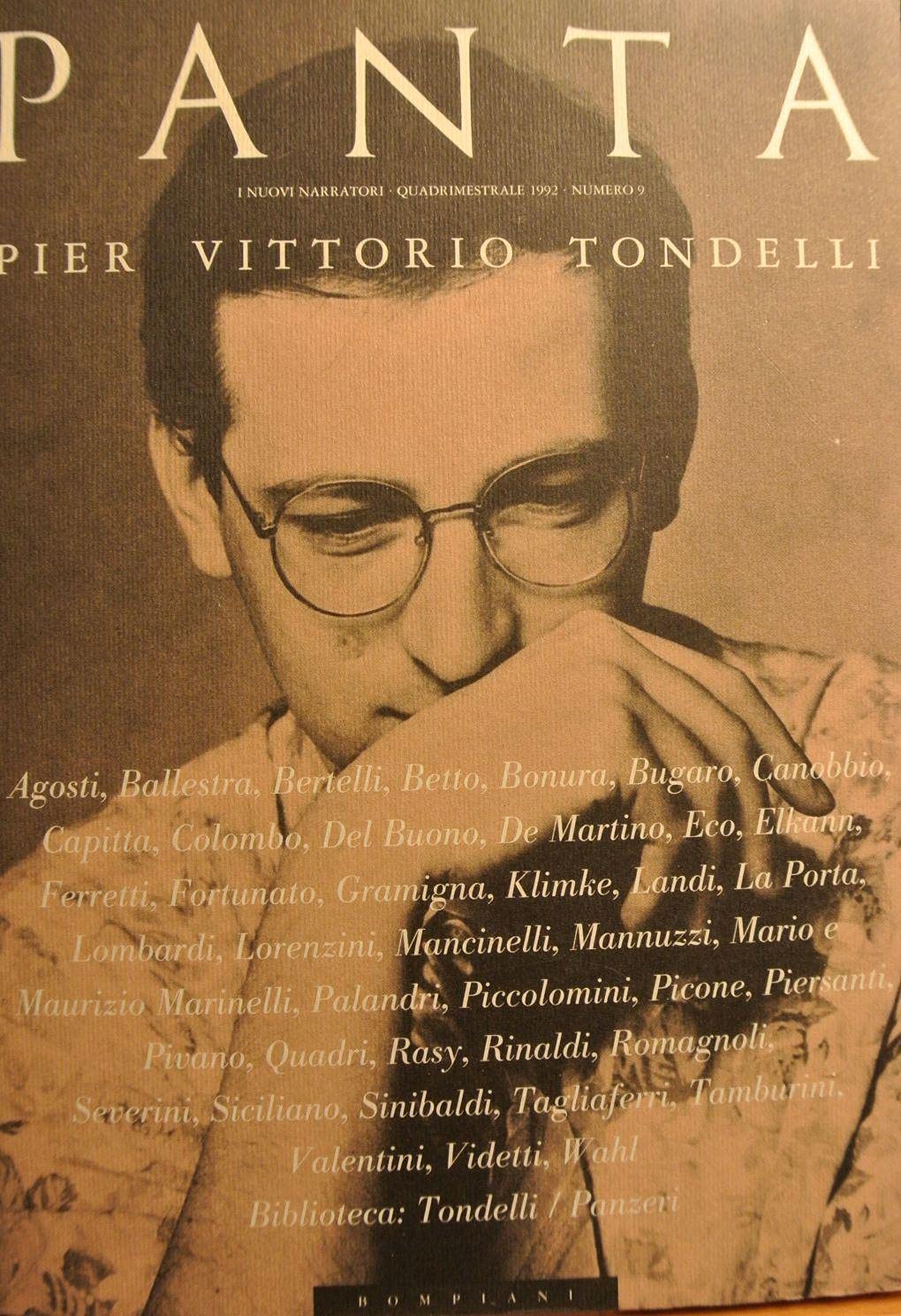 Panta. Pier Vittorio Tondelli Contemporary literature Books