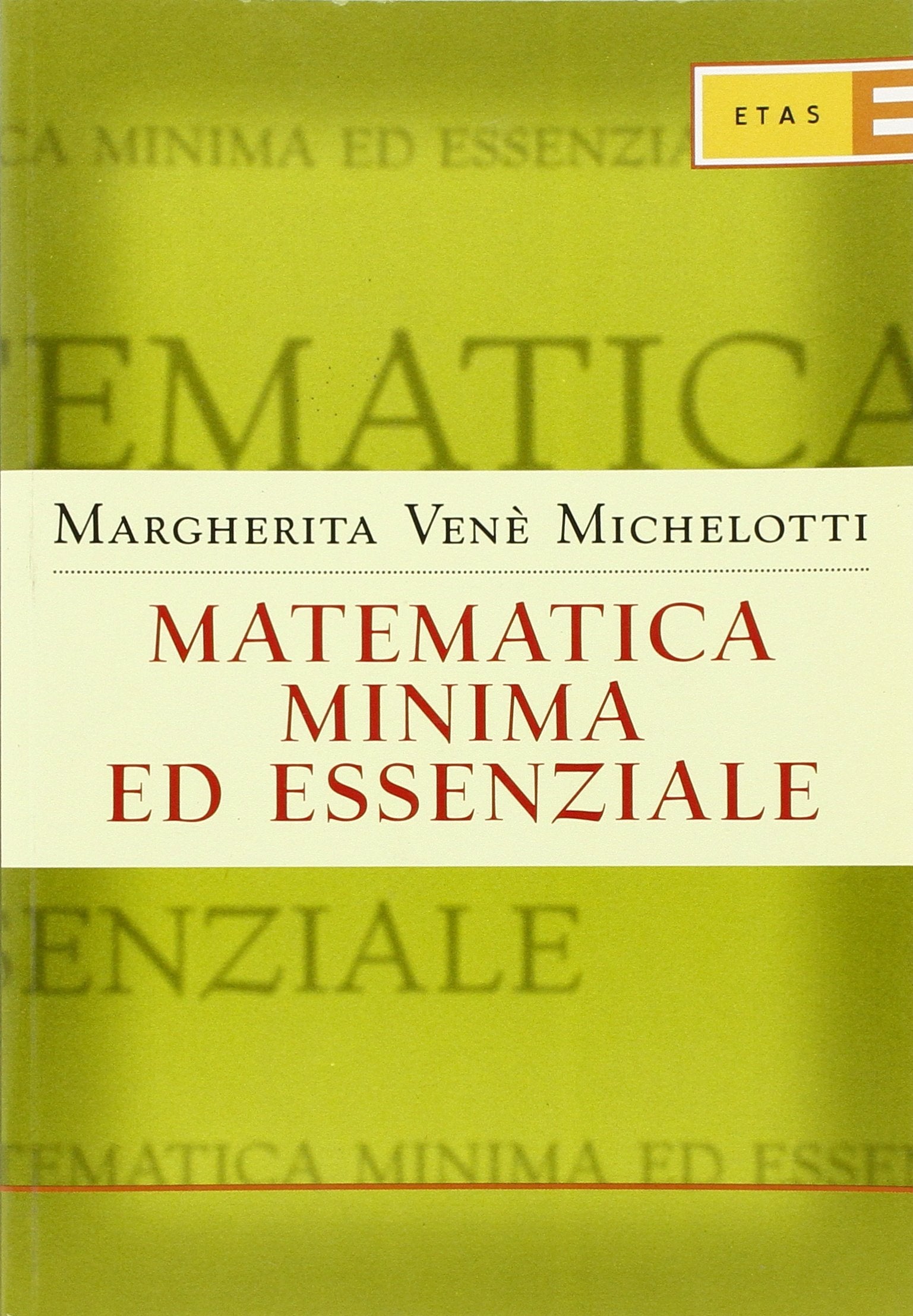 Matematica minima ed essenziale book