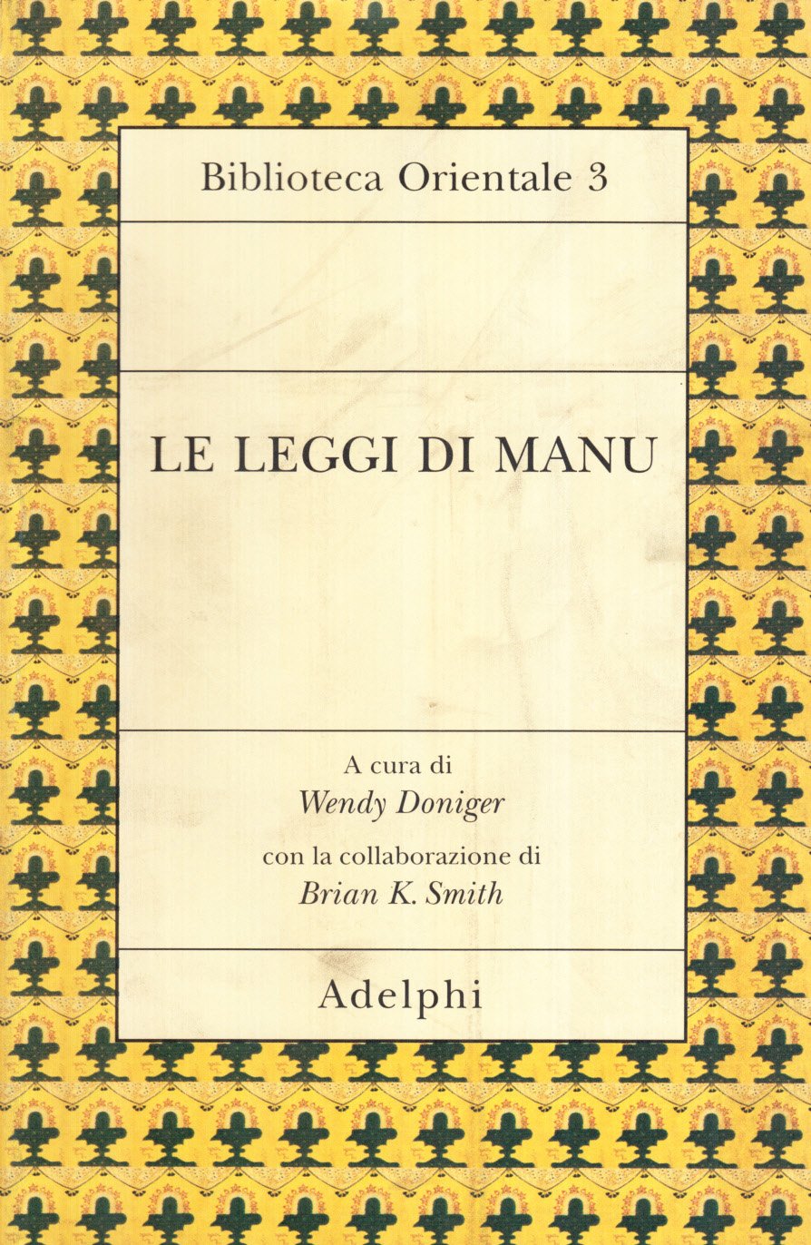 Le leggi di Manu (Biblioteca orientale) Philosophy