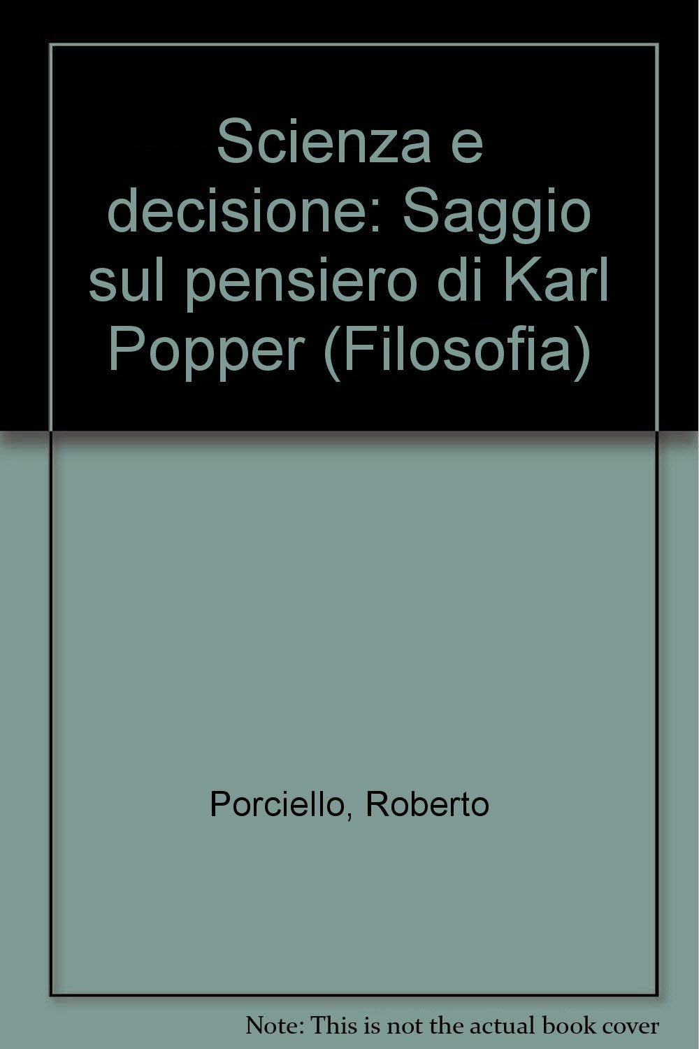 Scienza e decisione. Saggio sul pensiero politico di Karl Popper book