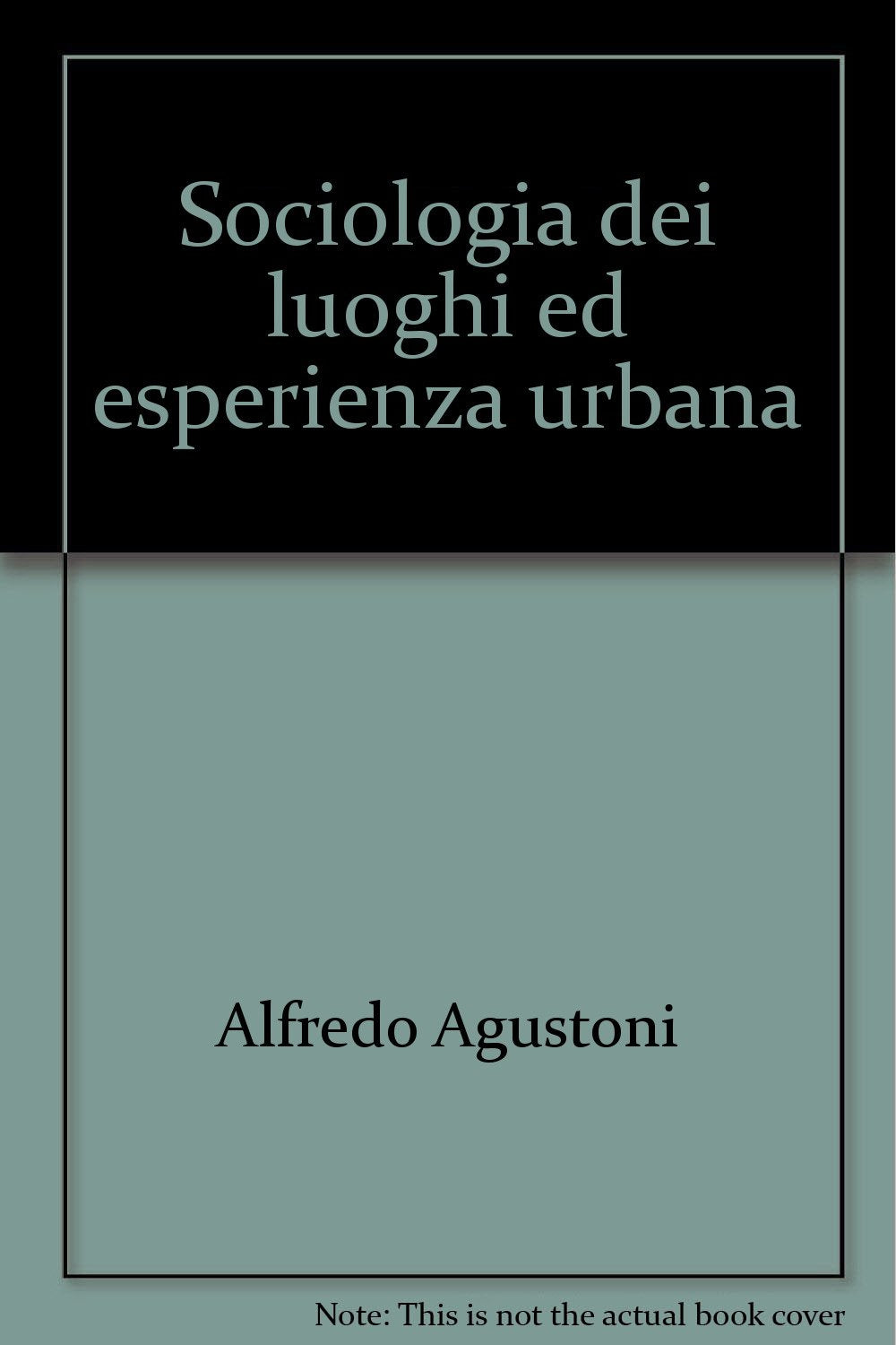Sociologia dei luoghi ed esperienza urbana book