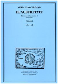 De subtilitate. Libri I-VII (Vol. 1) (Filosofia e scienza - Testi) Philosophy