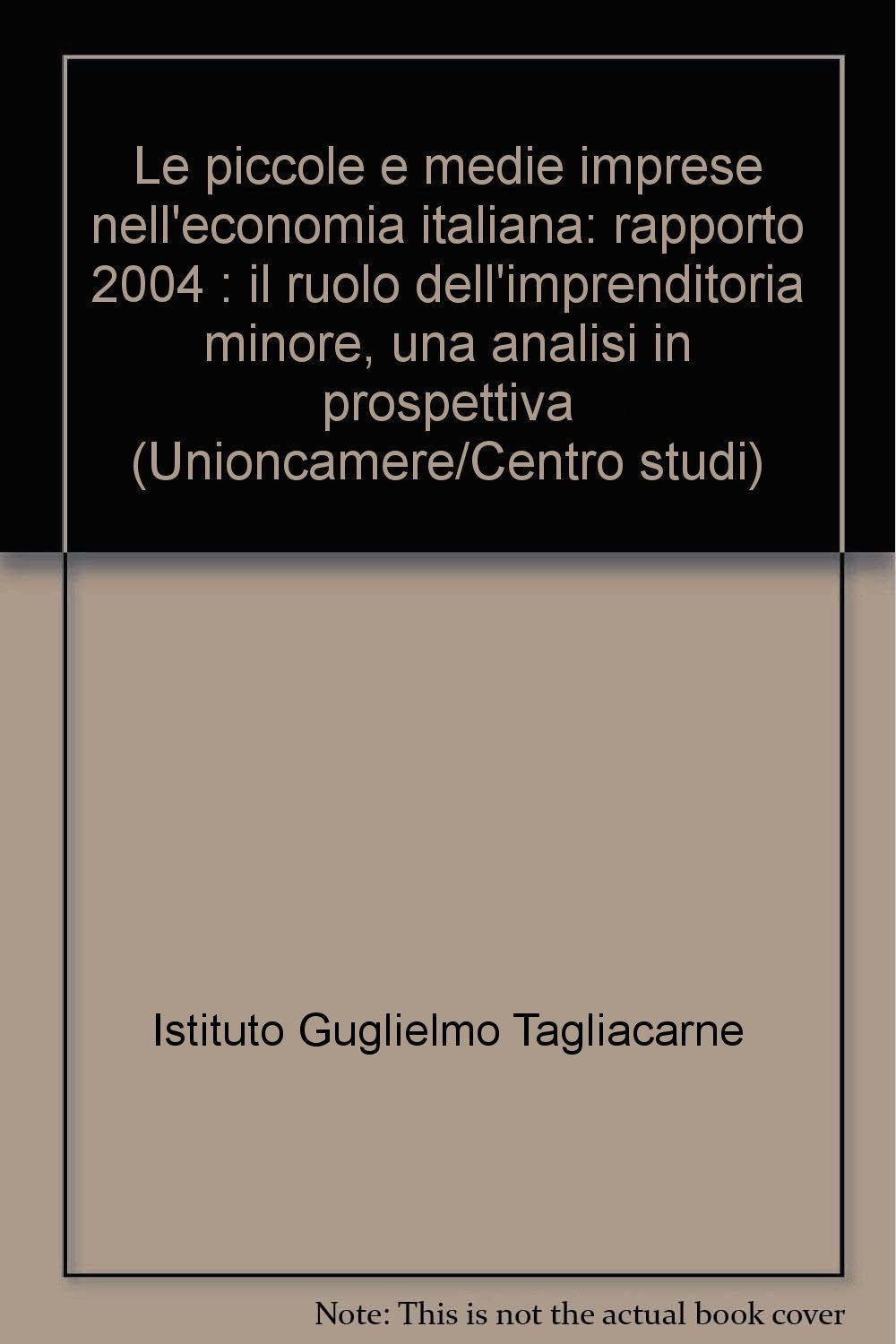 Le piccole e medie imprese nell'economia italiana. Rapporto 2004. Il ruolo dell'imprenditoria minore. Una analisi in prospettiva (Unioncamere) Business, Finance & Career