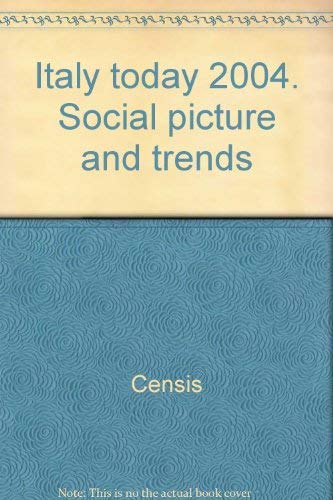 Italy today 2004. Social picture and trends Social Sciences