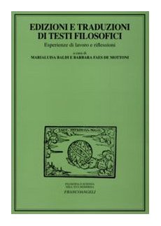 Edizioni e traduzioni di testi filosofici. Esperienze di lavoro e riflessioni book