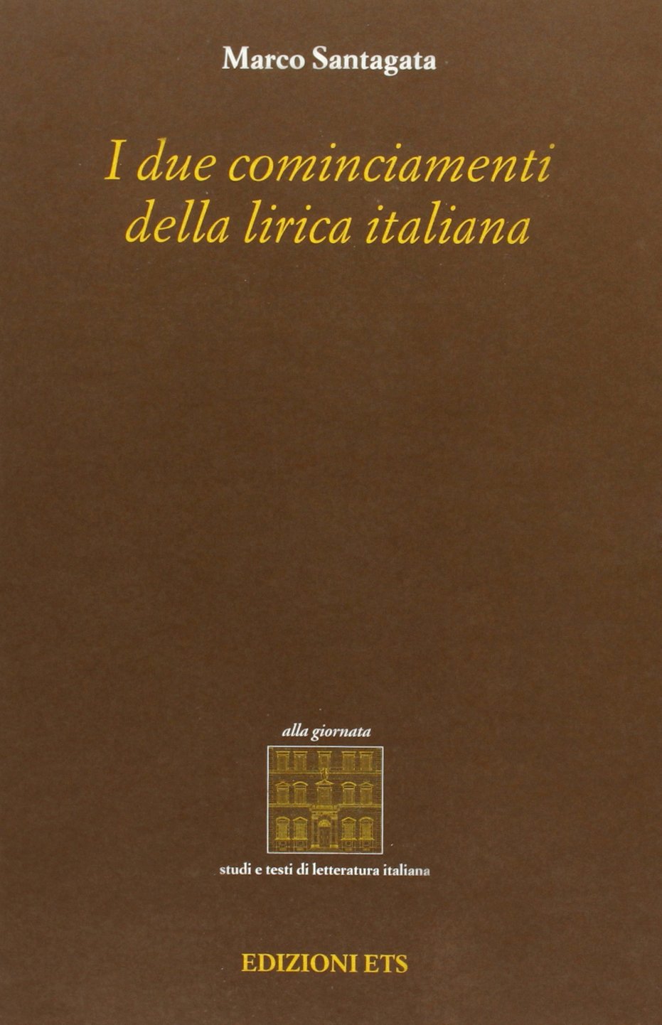 I due cominciamenti della lirica italiana book