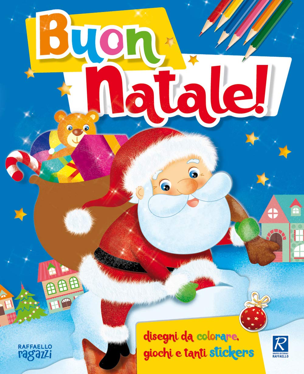Buon Natale! Coloro con gli stickers. Con adesivi. Ediz. illustrata book