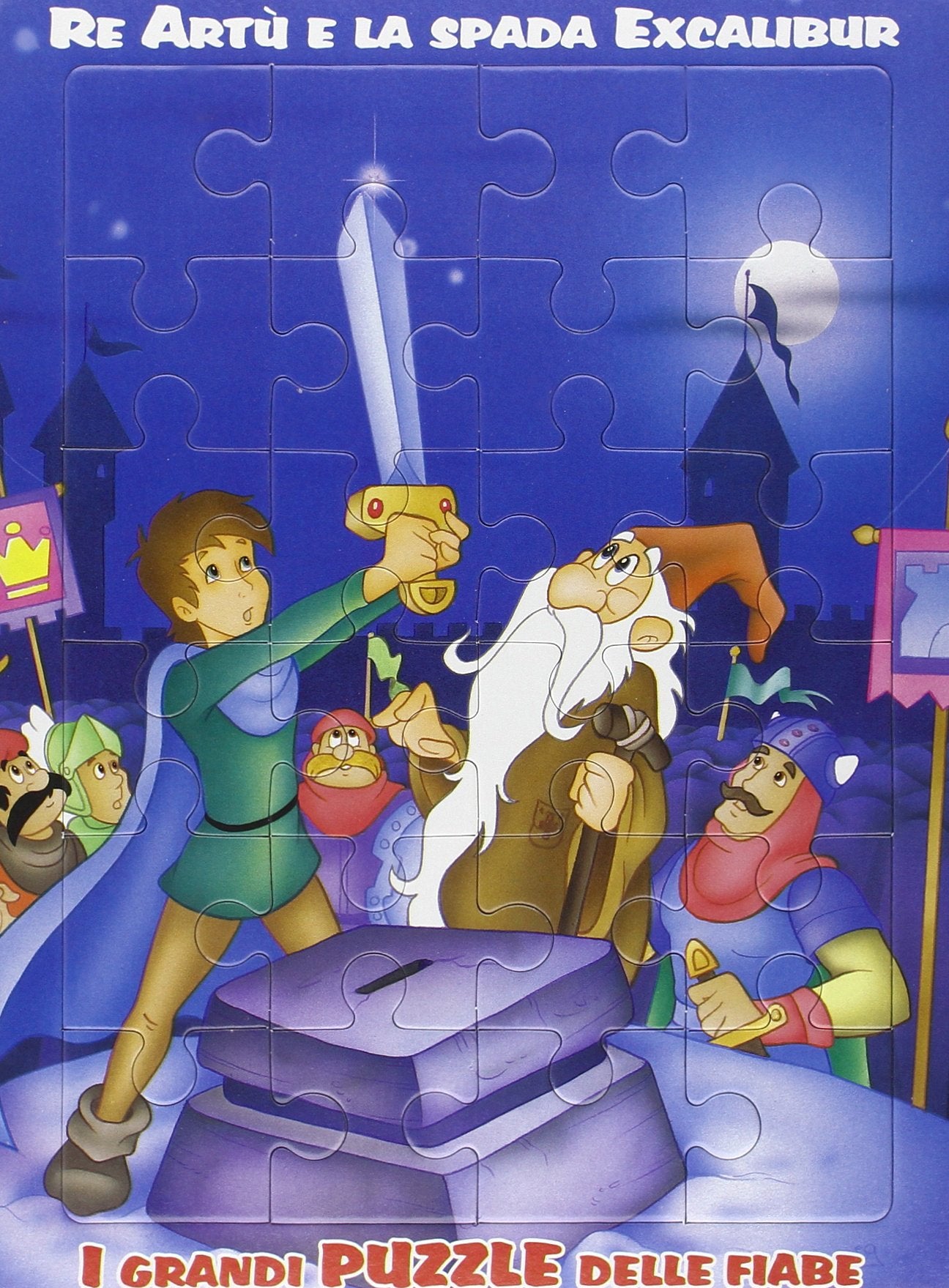 Re Artù e la spada Excalibur (I grandi puzzle delle fiabe) Children's books