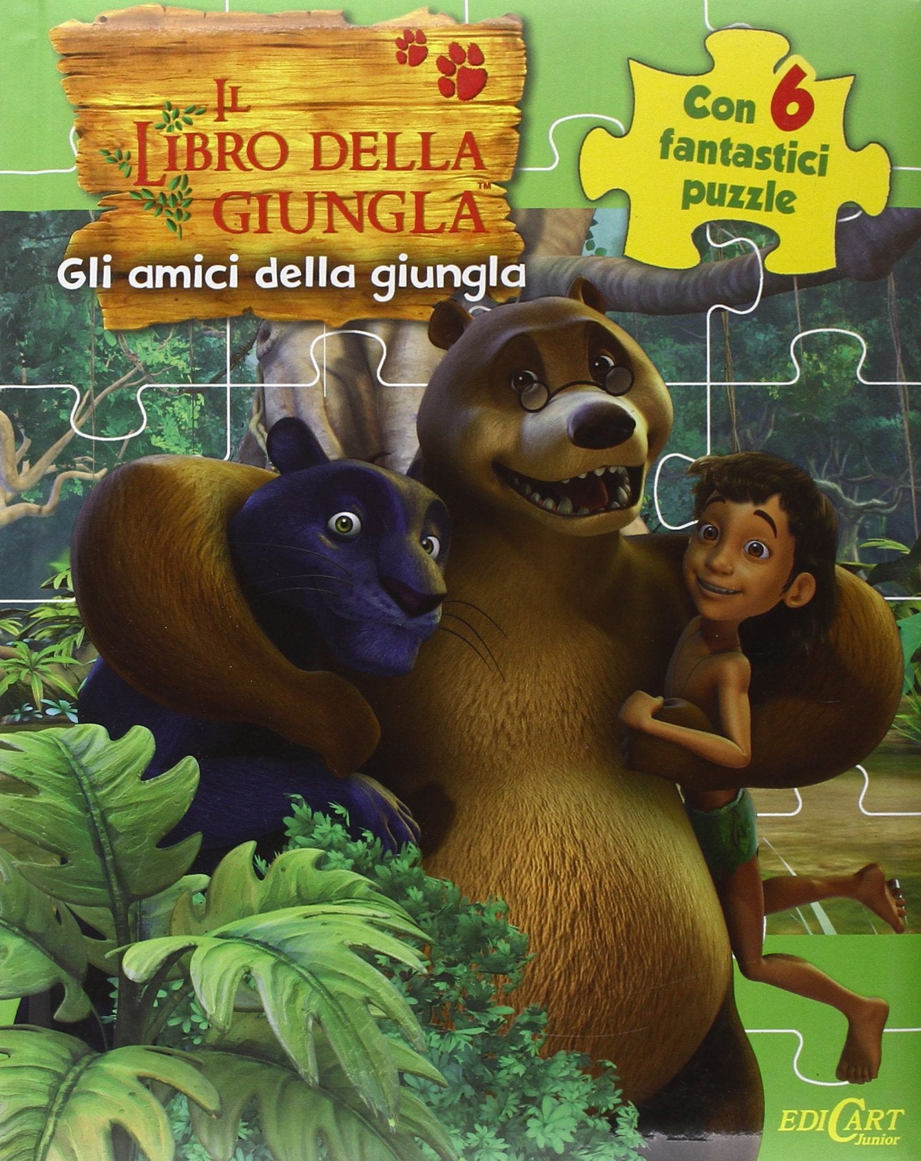 Gli amici della giungla. Il libro della giungla. Libro puzzle. Ediz. illustrata book