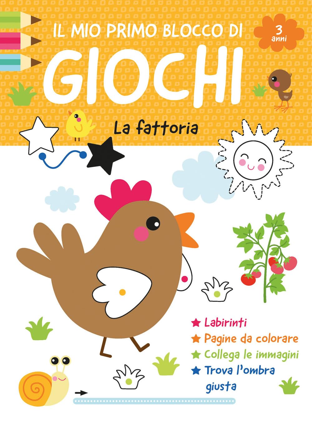 Il mio primo blocco di giochi. La fattoria. Ediz. a colori book