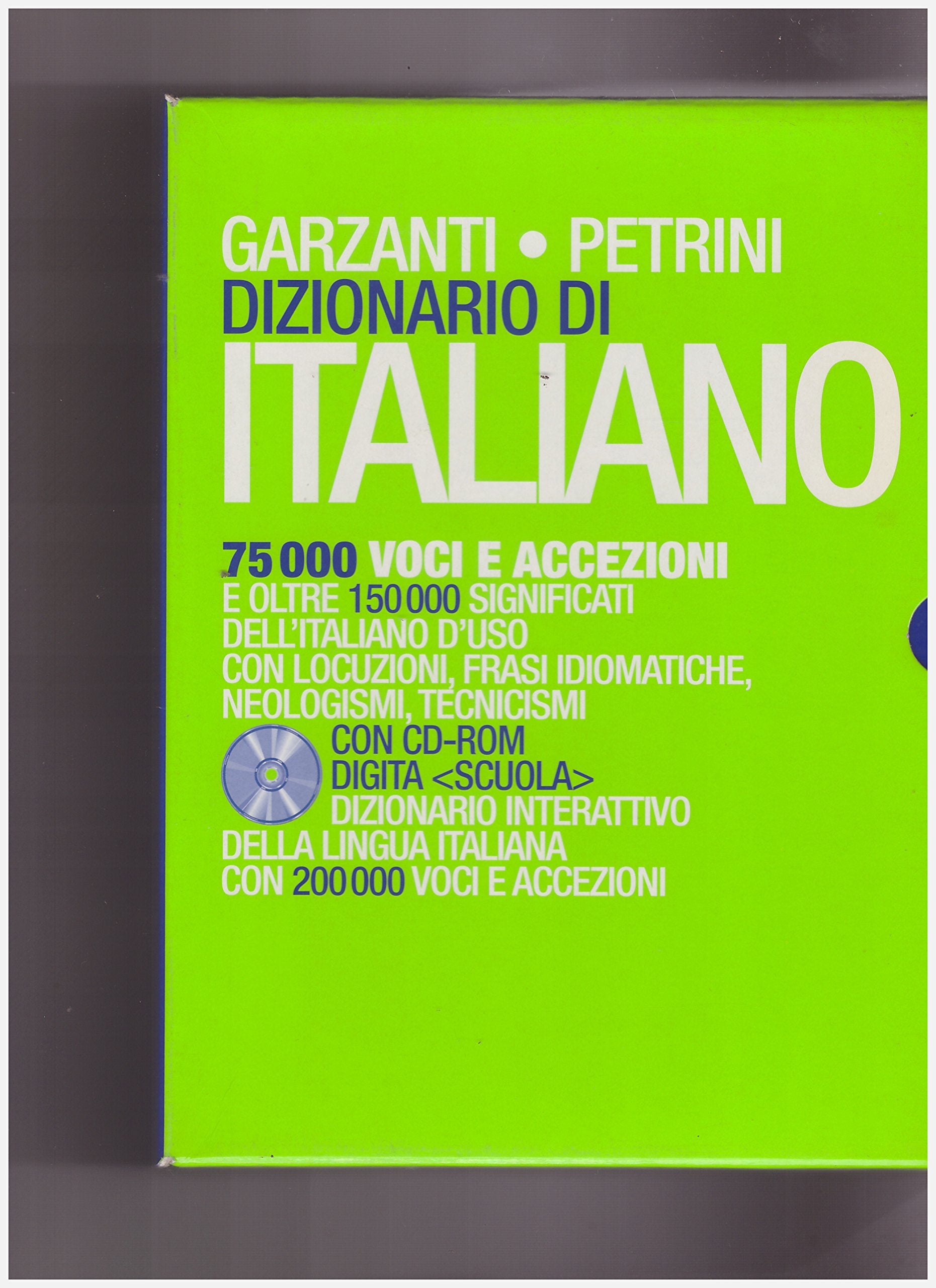 Dizionario di italiano Petrini Garzanti book