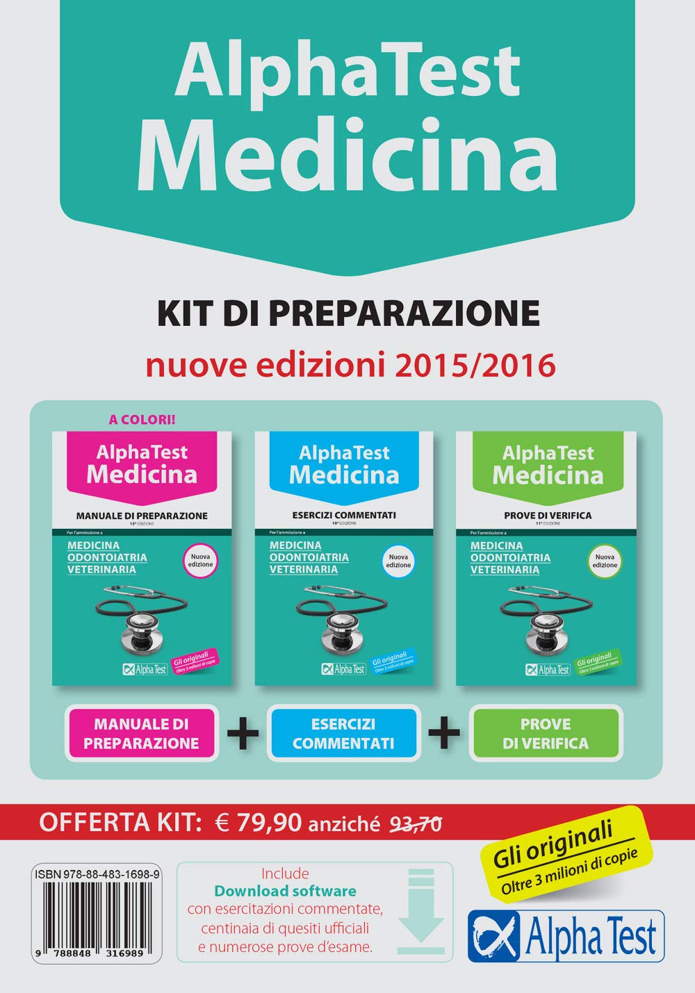 Alpha test. Medicina, odontoiatria, veterinaria. Kit di preparazione. Con test di simulazione book