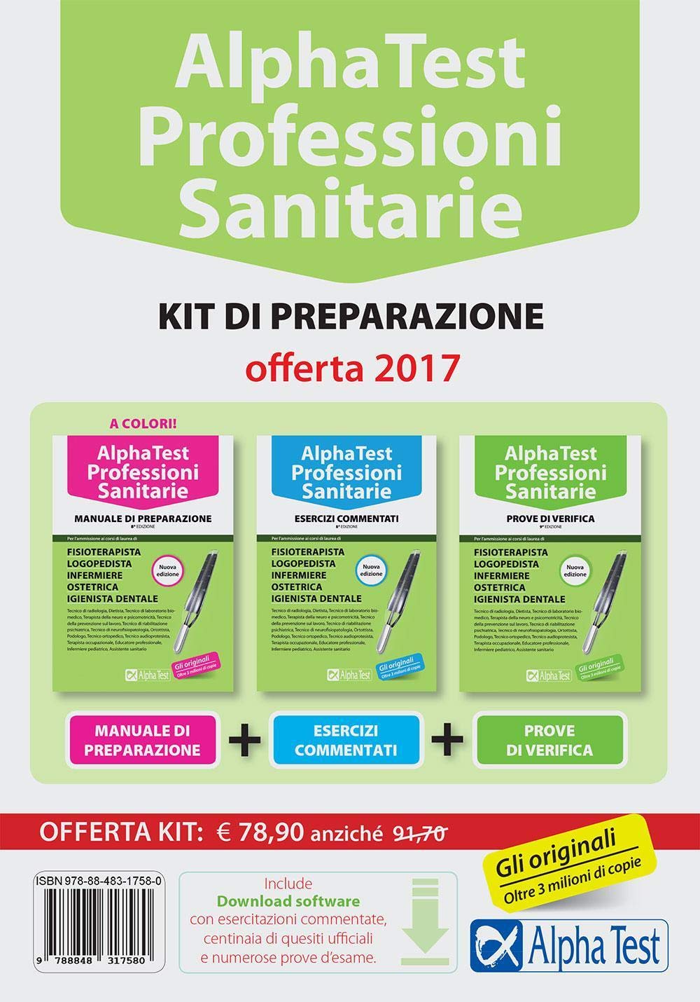 Alpha Test. Professioni sanitarie. Kit di preparazione: Manuale di preparazione-Esercizi commentati-Prove di verifica. Con software di simulazione book