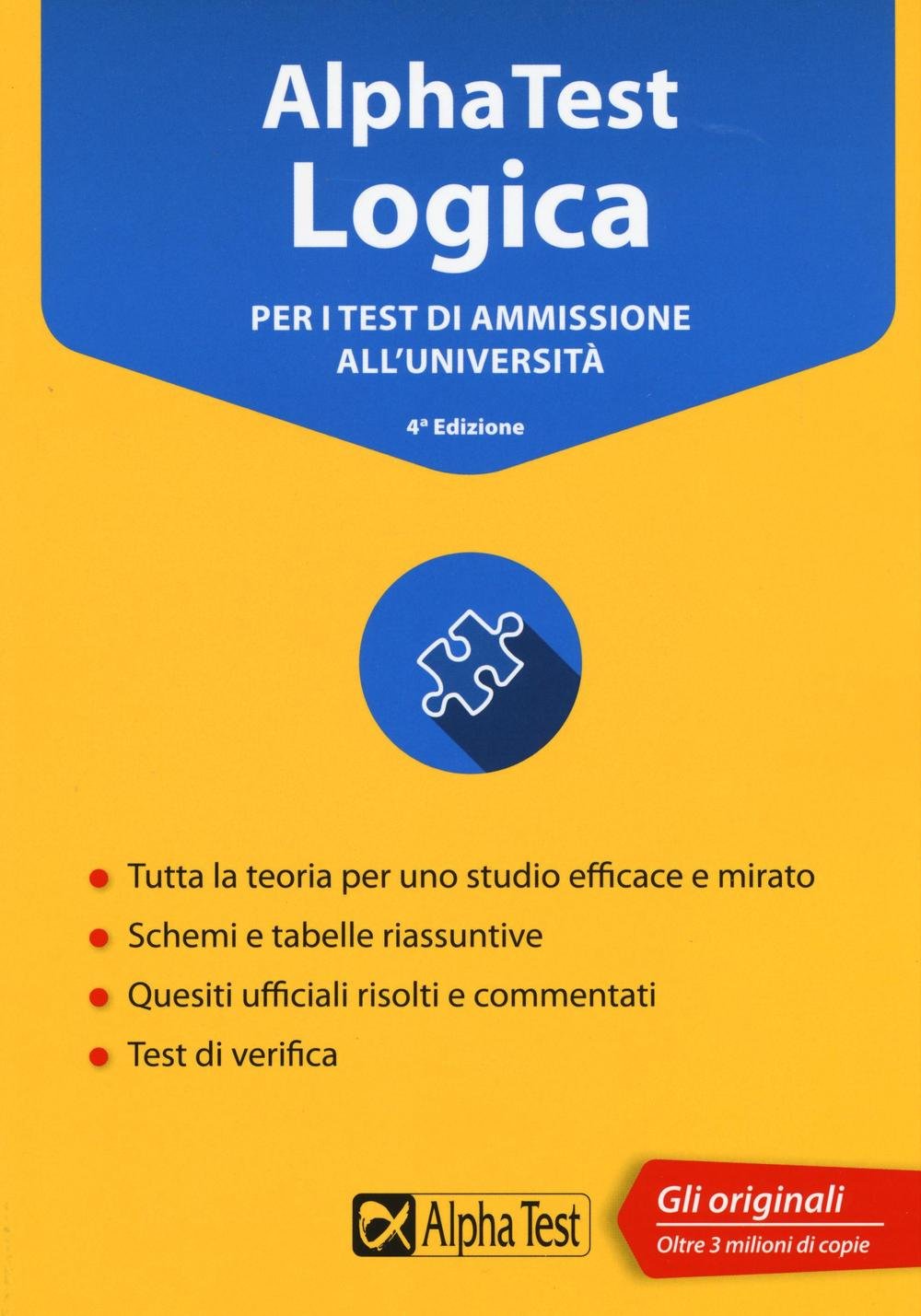 Alpha Test logica. Per i test di ammissione all'università book
