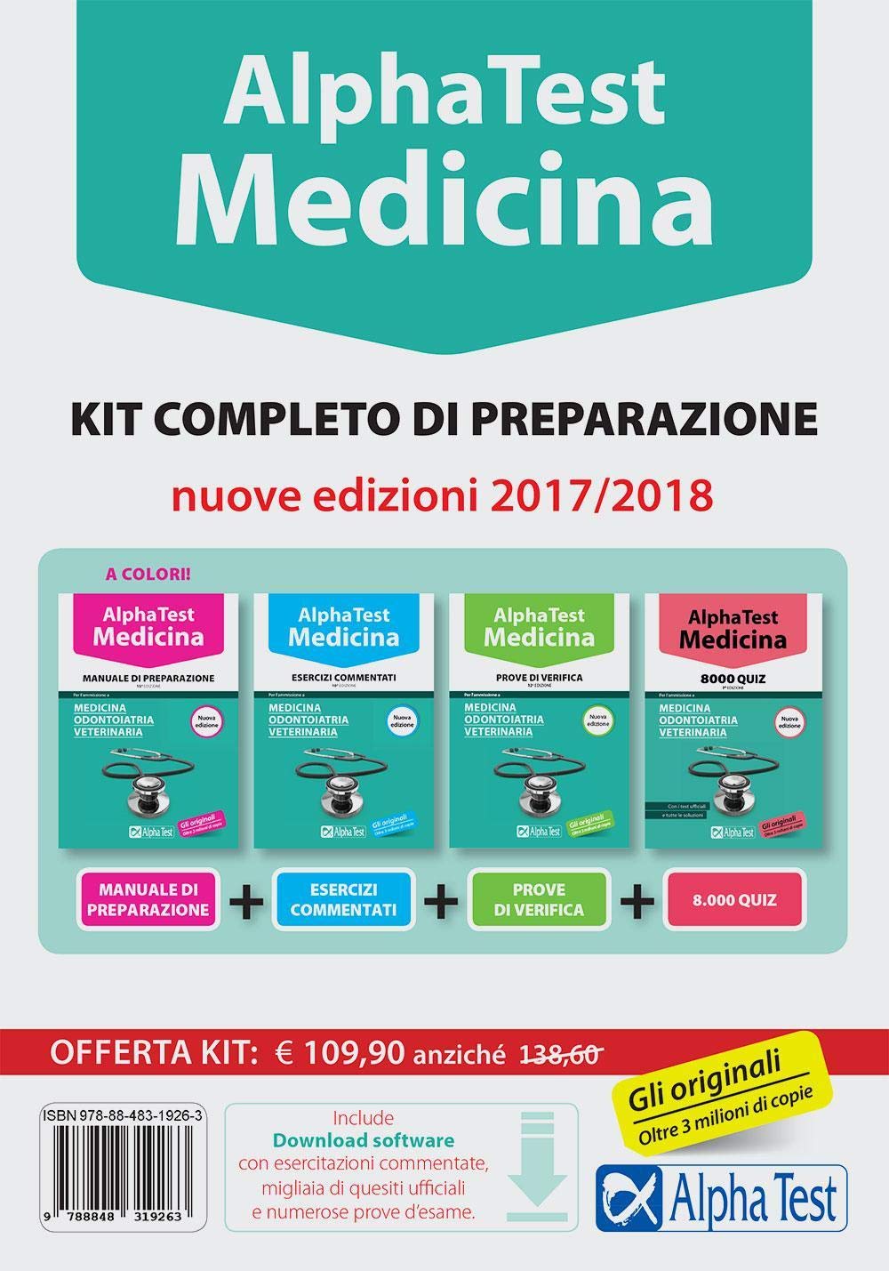 Alpha Test. Medicina. Kit completo di preparazione. Con software di simulazione book