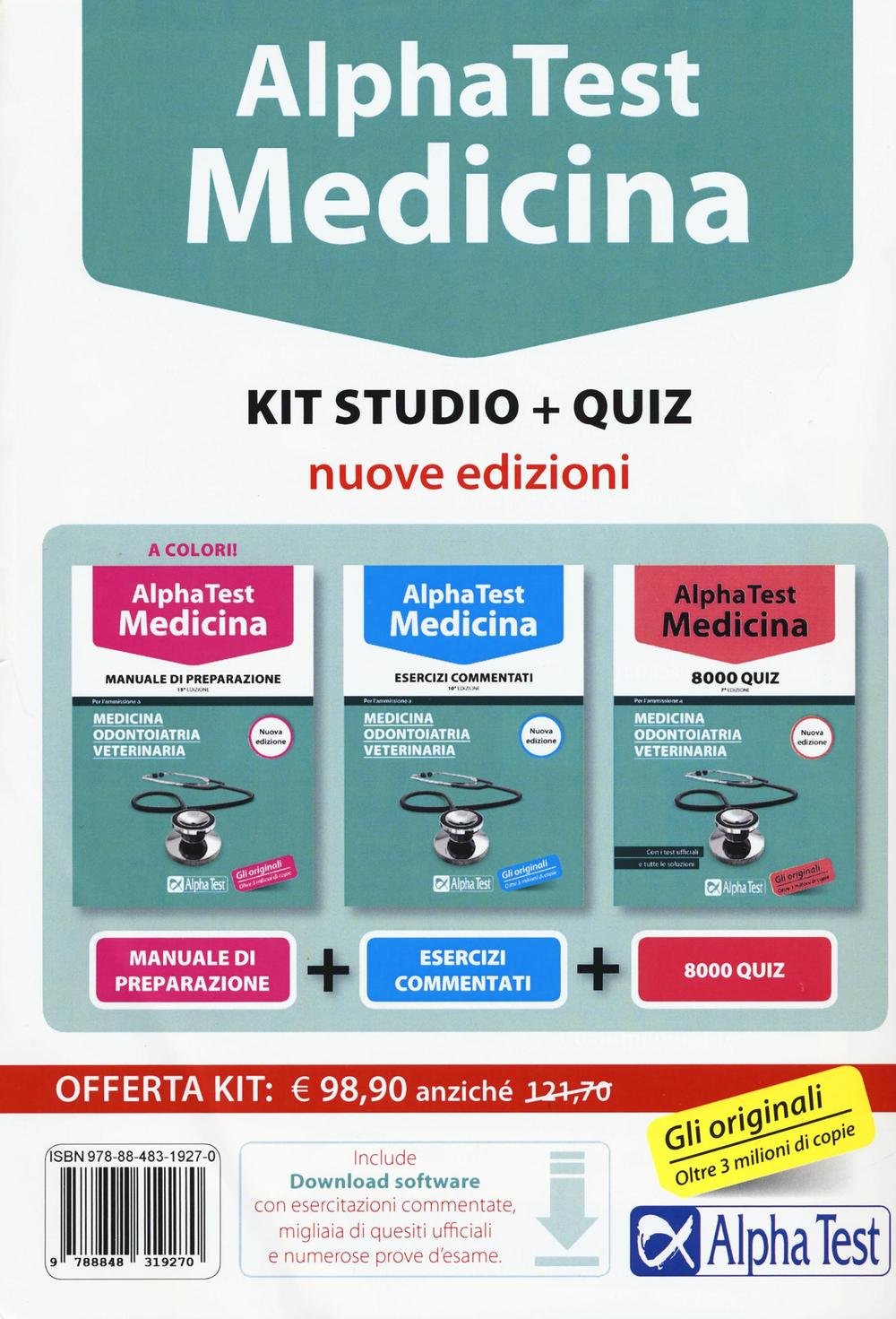 Alpha Test. Medicina. Kit studio. Con Contenuto digitale per download e accesso online (TestUniversitari) Medicine