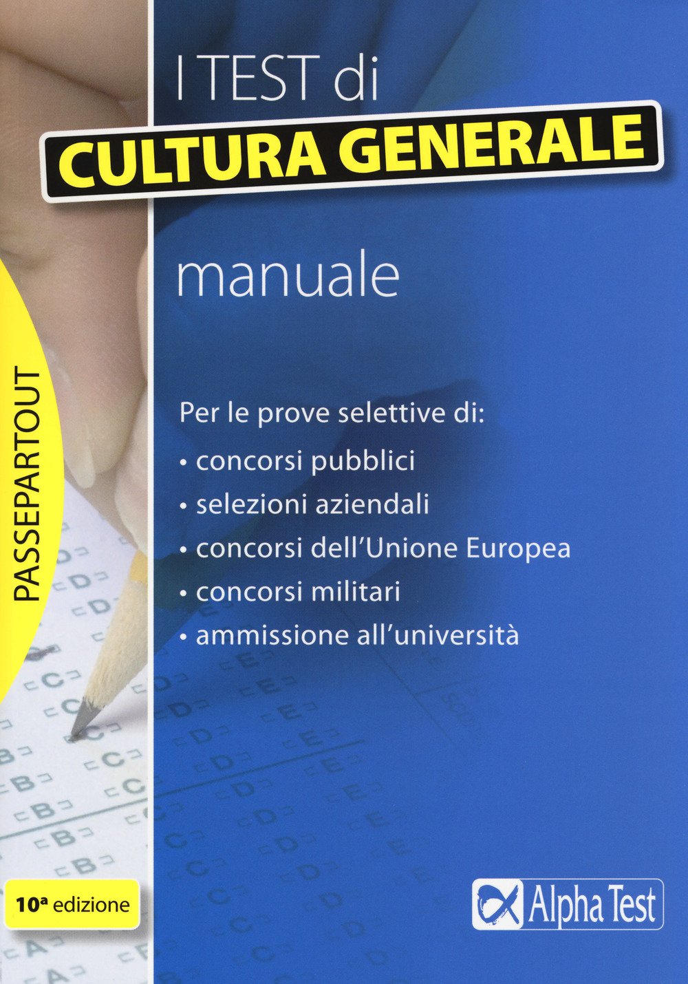 I test di cultura generale. Manuale book