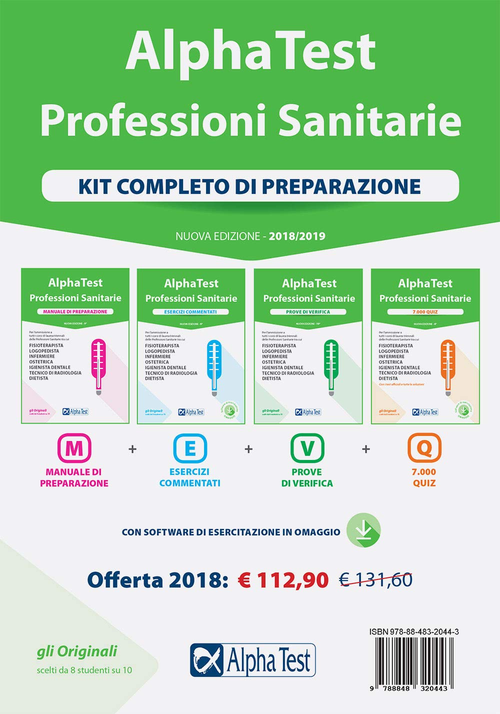Alpha Test. Professioni sanitarie. Kit completo di preparazione. Con Contenuto digitale per download e accesso online book