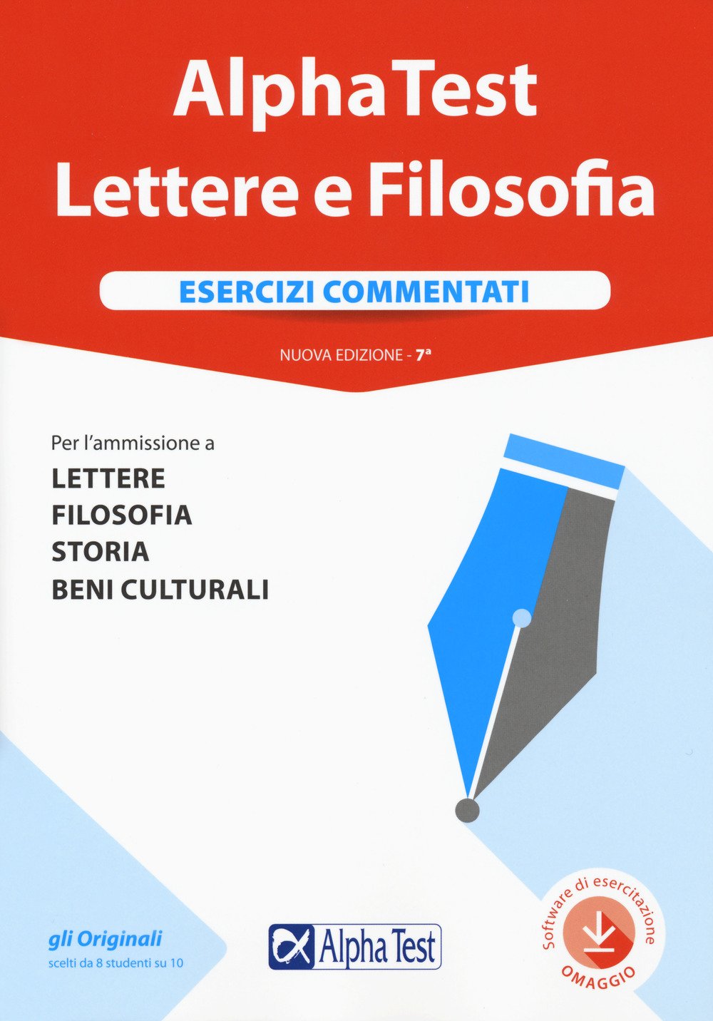 Alpha Test. Lettere e Filosofia. Esercizi commentati. Con software book