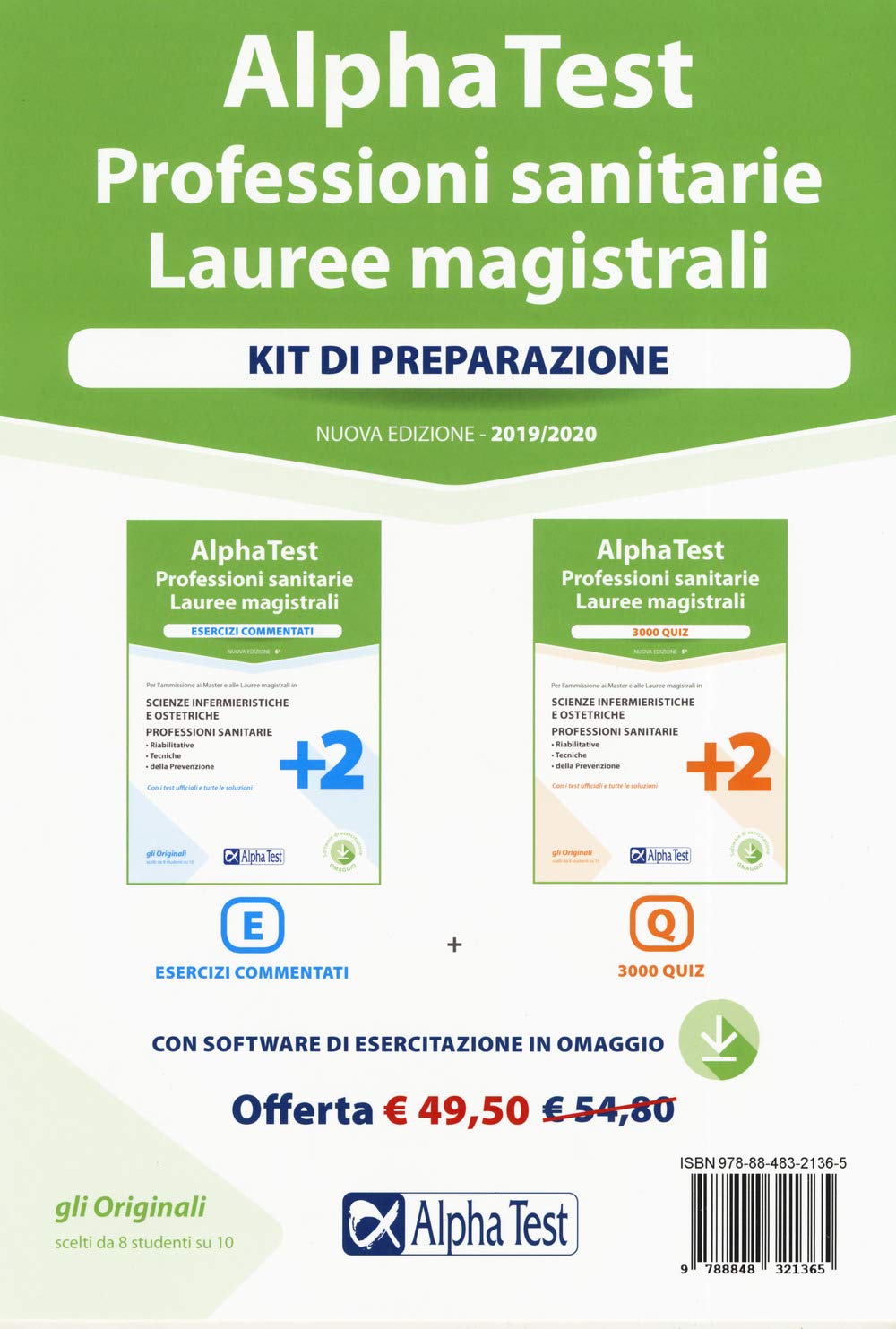 Alpha Test. Professioni sanitarie. Lauree magistrali. Kit: Esercizi commentati-3000 quiz. Nuova ediz. Con software di simulazione book