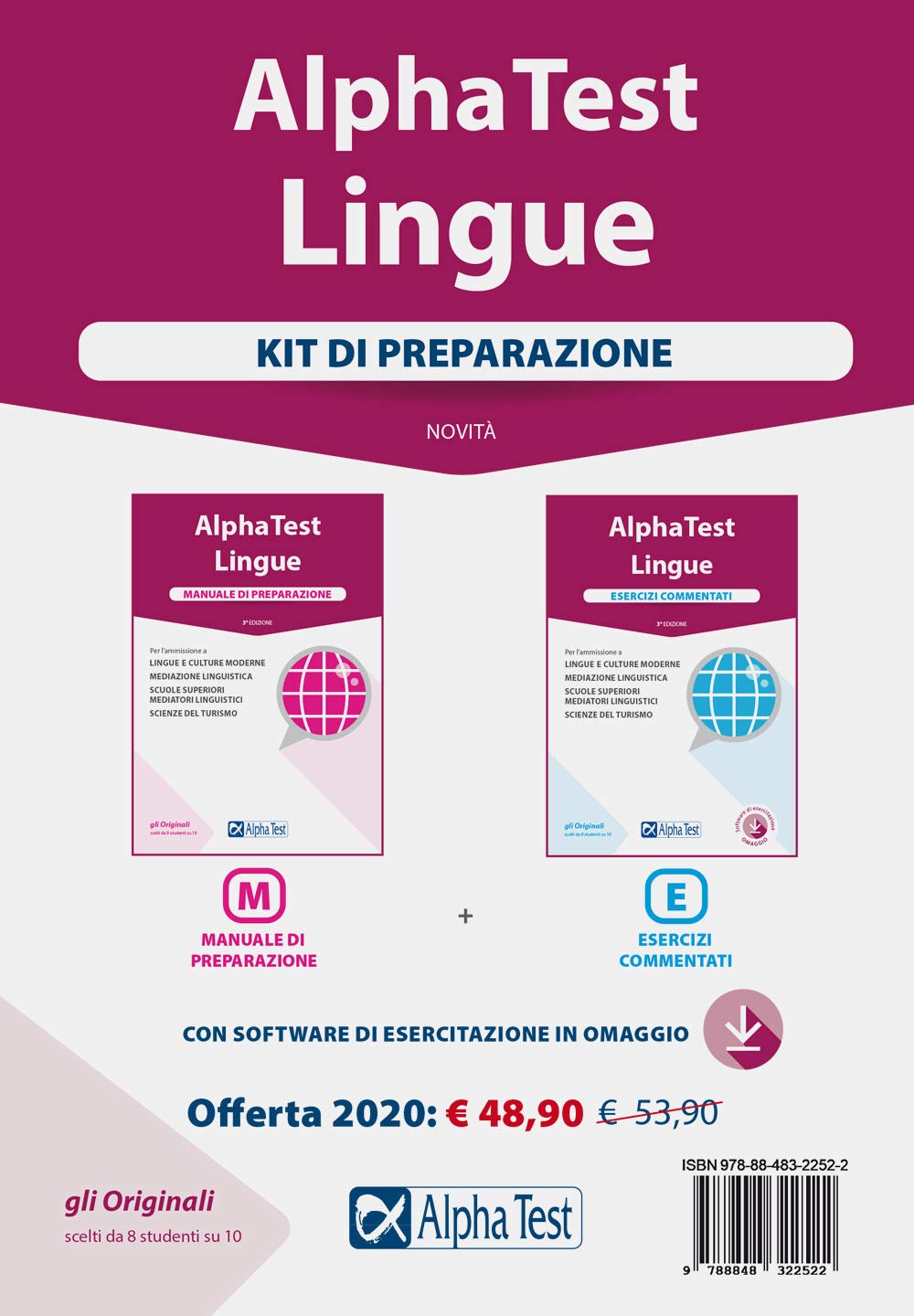 Alpha Test. Lingue. Per l'ammissione a lingue e culture moderne, mediazione linguistica, scuole superiori mediatori linguistici, scienze del turismo. ... commentati. Con software di simulazione book
