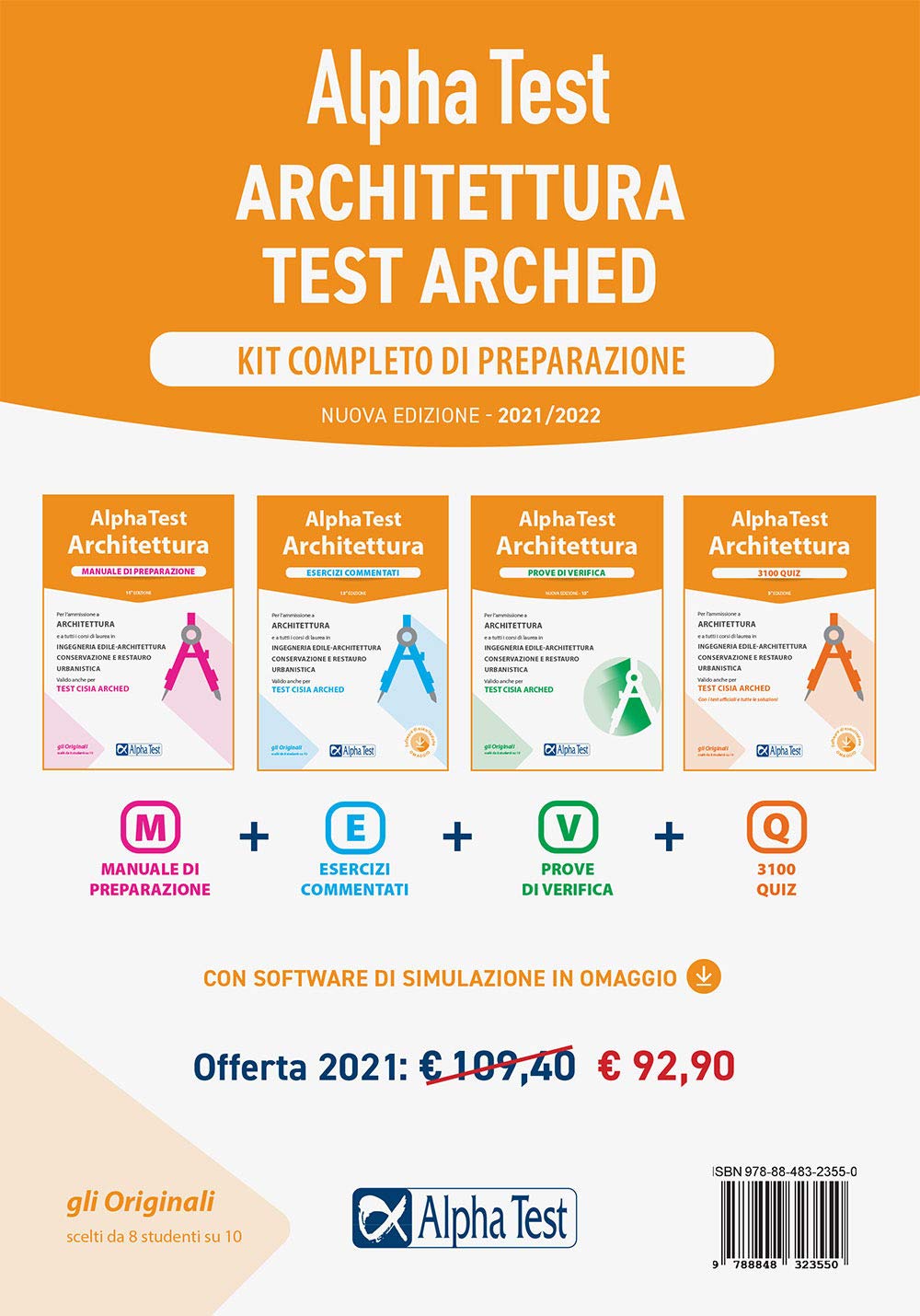 Alpha Test. Architettura. Kit completo di preparazione. Nuova ediz. Con software di simulazione book