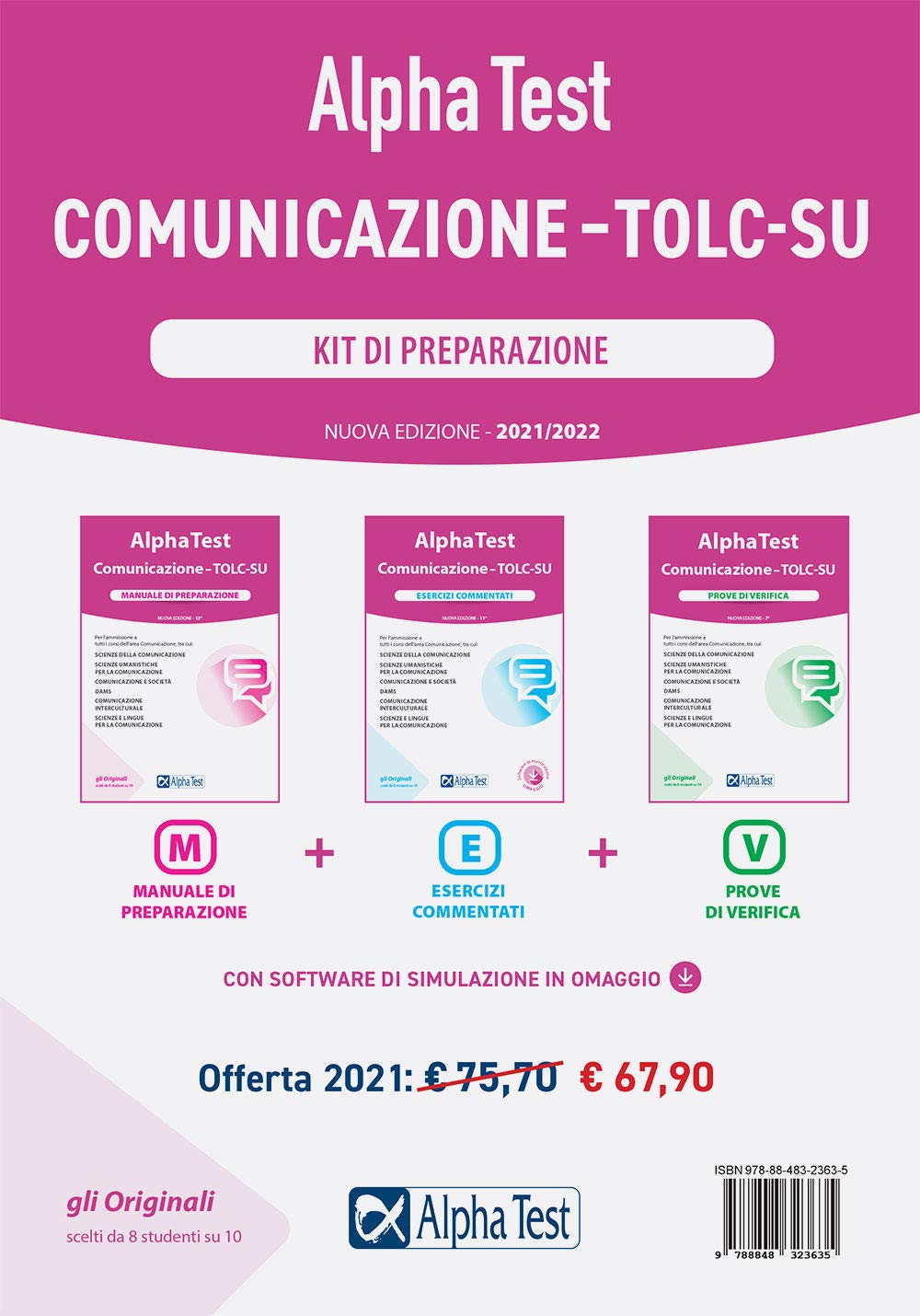 Alpha Test. Comunicazione. TOLC-SU. Kit di preparazione. Nuova ediz. Con software di simulazione (TestUniversitari) Reference Books