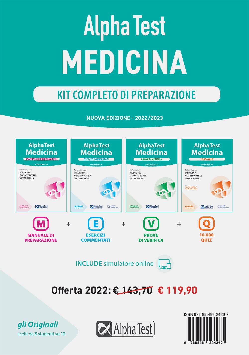 Alpha Test. Medicina. Kit completo di preparazione. Nuova ediz. Con software di simulazione (TestUniversitari) Medicine
