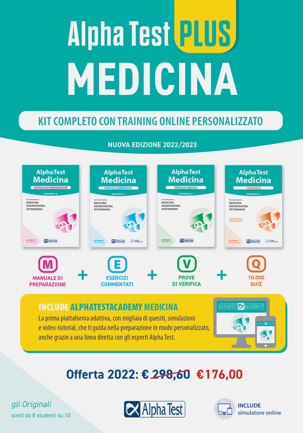 Alpha Test plus. Medicina. Kit completo di preparazione con training online personalizzato. Con software di simulazione book