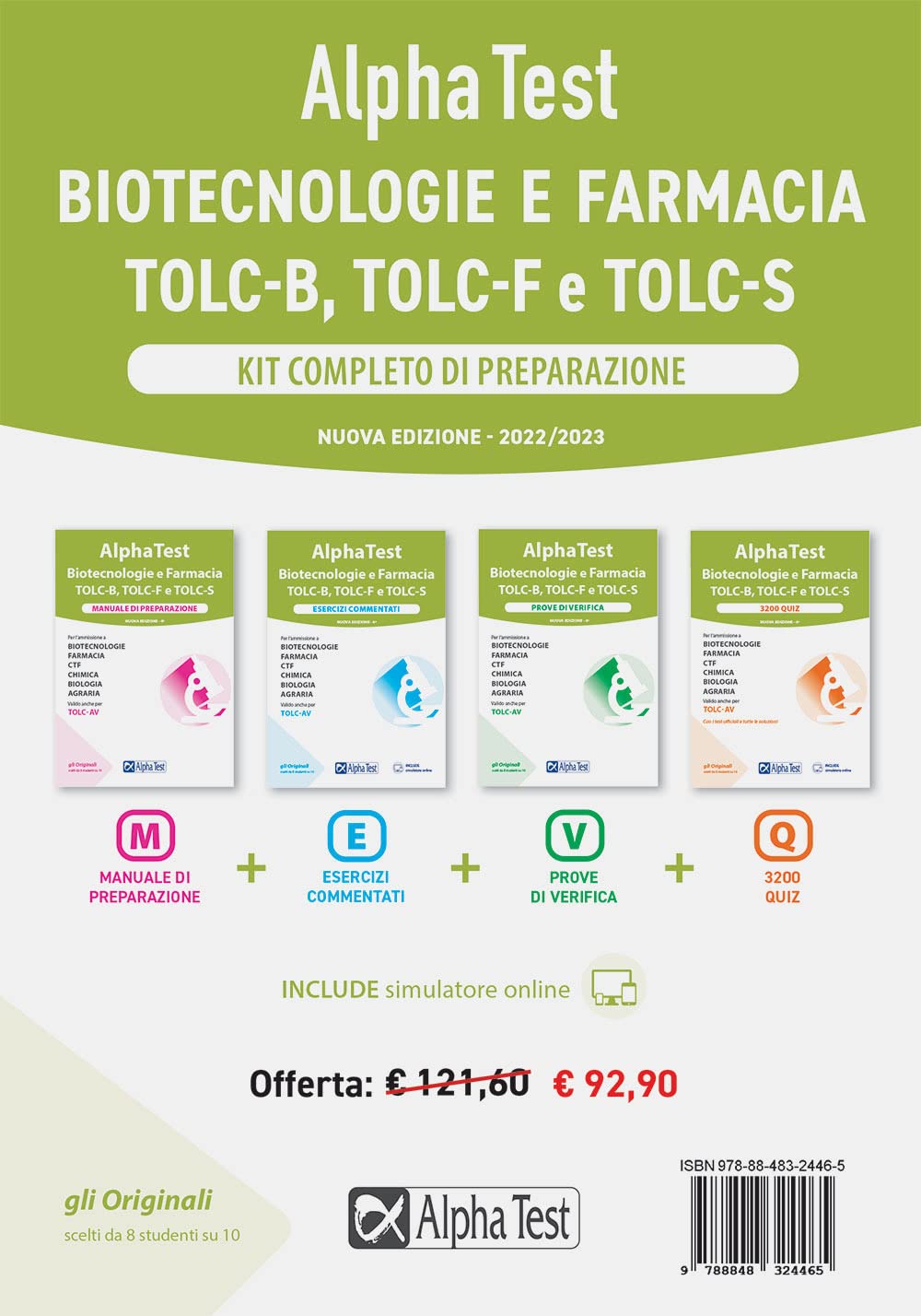 Alpha Test. Biotecnologie e farmacia. Kit completo di preparazione: Manuale di preparazione-Esercizi commentati-Prove di verifica-3200 quiz. Nuova ediz. Con software di simulazione book