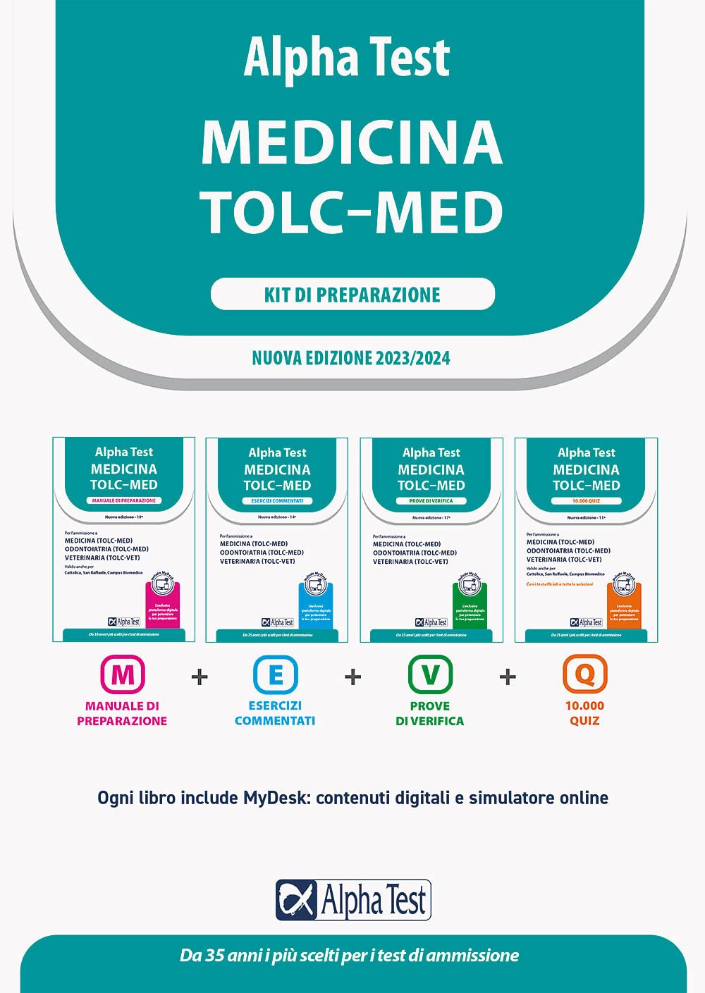 Alpha Test. Medicina TOLC-MED. Kit di preparazione 2023-2024. Con estensioni online book