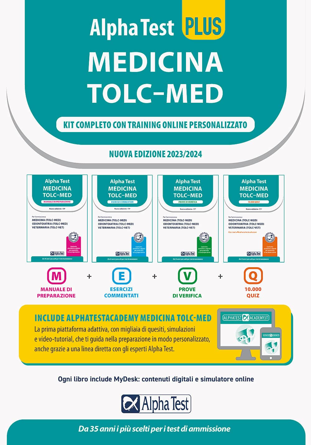 Alpha Test plus Medicina TOLC-MED. Kit completo di preparazione con training on line. Con espansioni online (TestUniversitari) Medicine