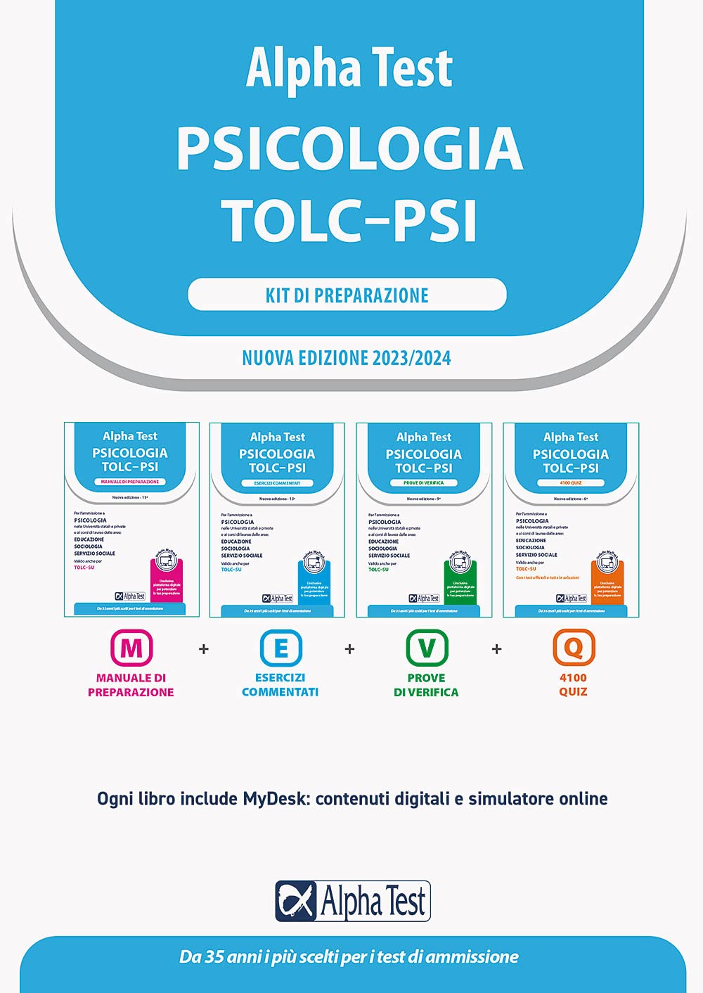 Alpha Test. Psicologia. TOLC-PSI. Kit di preparazione. Con MyDesk book