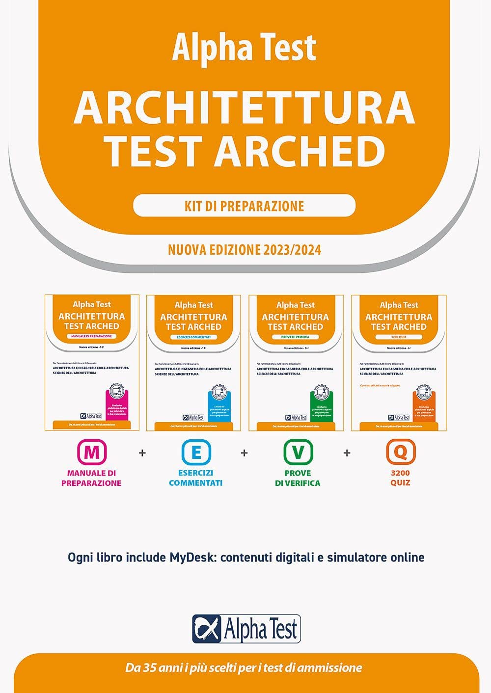 Alpha Test Architettura. Kit di preparazione. Per l'ammissione a tutti i corsi di laurea in Architettura e Ingegneria Edile-Architettura, Scienze ... Con Contenuto dig... (TestUniversitari) Architecture