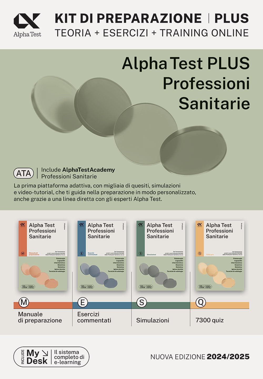 Alpha Test plus. Professioni sanitarie. Kit di preparazione Plus. Ediz. MyDesk. Con Contenuto digitale per download e accesso online book