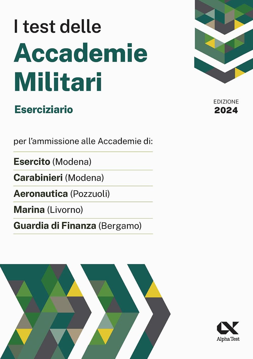 I test delle accademie militari. Eserciziario book