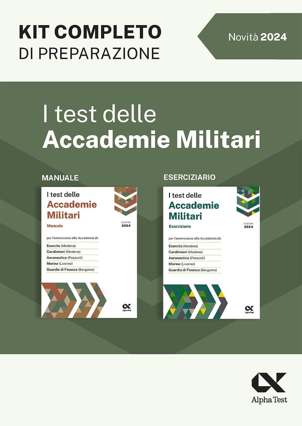 I test delle accademie militari. Kit di preparazione book
