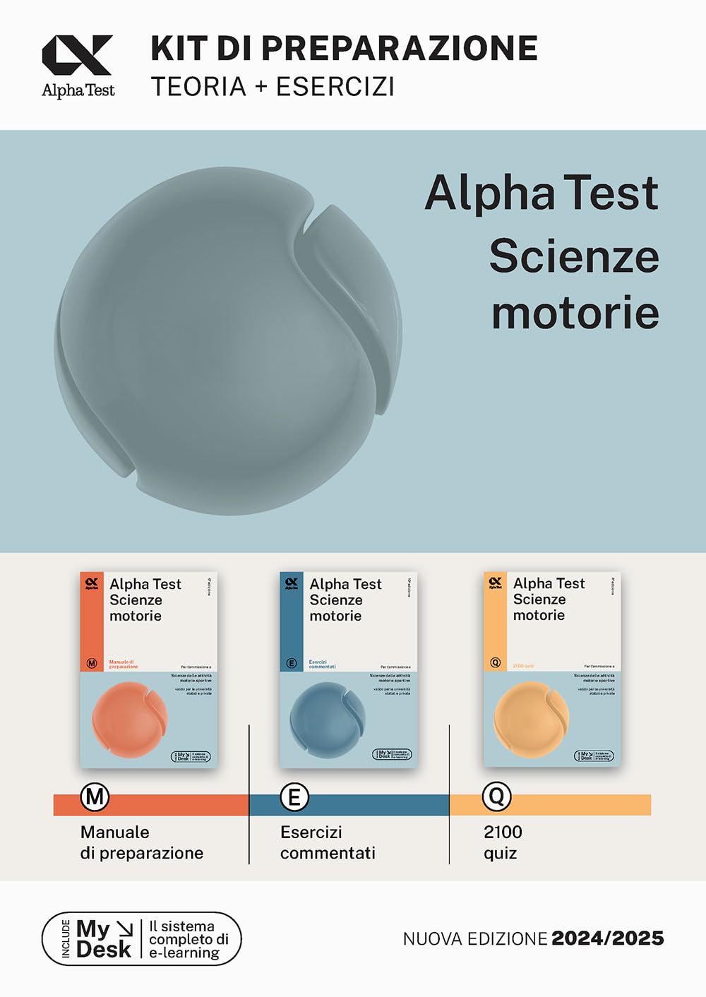 Alpha Test Scienze Motorie. Kit di preparazione. Manuale di preparazione. Esercizi commentati. 2000 quiz. Ediz. MyDesk. Con Contenuto digitale per download e accesso online Professional & Reference Books
